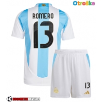 Otroške Nogometnih dresov Argentina Cristian Romero #13 Domači Copa America 2024 Kratki rokavi (+ hlače)